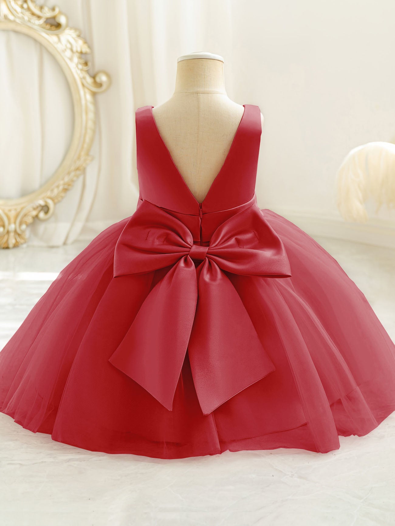 Aarya Girls Silk Frock | Traditional Indian Ethnic Dress for Kids (1–6 Years)