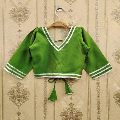Mithila Girls Green Floral Lehenga Choli Set