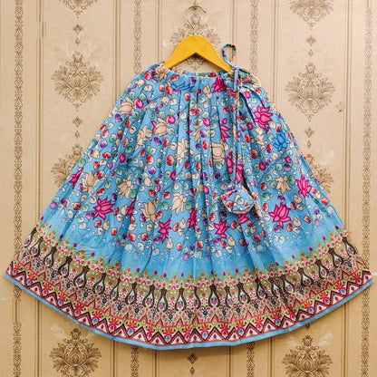 Kids Traditional Rayon Lehenga Choli Set with Printed Dupatta – Festive & Comfortable